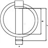 Zawleczka zabezpieczająca, 4,5 x 41 mm
