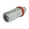 Szybkozłącze hydrauliczne, rodzaj złączki: gniazdo, typ złączki: push in (z reduktorem ciśnienia) norma ISO: 6149-2 70l/min. pas