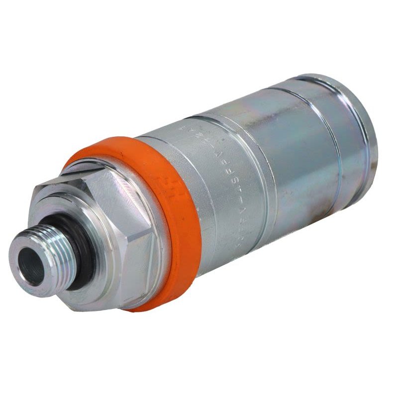 Szybkozłącze hydrauliczne, rodzaj złączki: gniazdo, typ złączki: push in (z reduktorem ciśnienia) norma ISO: 8434-6 70l/min.