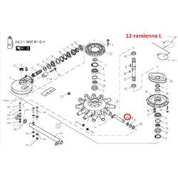 Ramię sterujące przekładni 16624966, 16624967