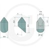 ENDURANCE CARBIDE Ząb do przyspawania