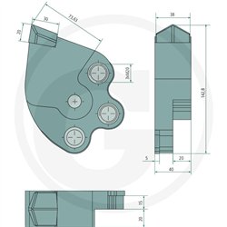 ENDURANCE CARBIDE Młotek narzędziowy prawy