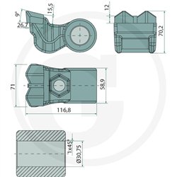 ENDURANCE CARBIDE Bijak do narzędzi