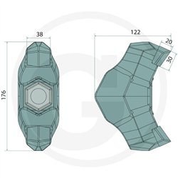 ENDURANCE CARBIDE Młotek narzędziowy