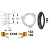 Osłona wałka WOM 1000mm, d51/58x4 D61/68 B-158mm