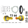 Osłona wewnętrzna, połowa, STH15Z D158/6-550 mm