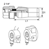 Stożek zaciskowy Walterscheid 2i1/4" L-59,5mm fi19,8