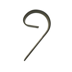 Ząb sprężynowy płaski, trzyotworowy 80 x 10 mm