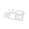 Uchwyt zęba 08x25 do ramy 10x40 Bagramet 5700037381749