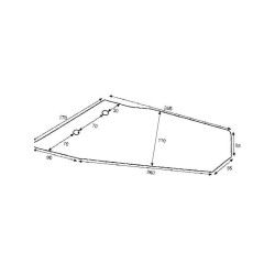 3374420 Lemieszyk boczy Smaragd prawy wygięty FL37D 350mm orginał Lemken 8716106982042