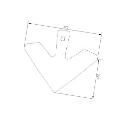 Redlica Clip-On 370x6 mm Horsch