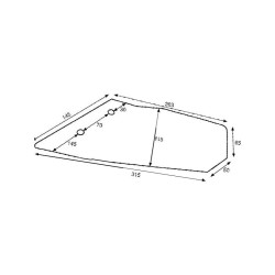 Redlica skrzydełkowa wygięta F 3374418 Lemken 5140-3374418