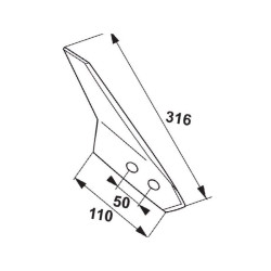 Nóż redlicy pr.