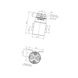 Przekaźnik zasilania, jednobie LA530020 Electro Mecanica Cormar 1446-530020