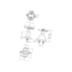 Wyłącznik główny akumulatora d LA500075 Electro Mecanica Cormar 1446-500075