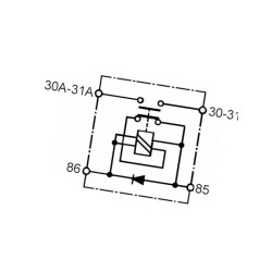 Przekaźnik rozdzielający 12 V 6EK008776021 Hella 4082300158328