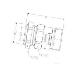 Szybkozłacze skręcane gniazdo M42x2 wew. 3/4" BSP Faster CVE34GASF