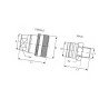 Szybkozłącza hamulcowe gniazdo gwint wewnętrzny 3/8" BSP Faster B800-VF038GASF