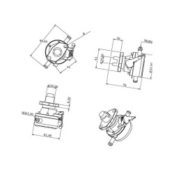 Pompa paliwa / , pasuje do Yanmar - 129100-52101 12910052101