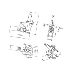 Pompa paliwa / , pasuje do Lamborgini, Hurliman, Deutz, Same - 245193300, 245193300N, 24519330050, 38004706, 2.4519.330.0/50, 24
