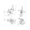 Pompa paliwa / , pasuje do Lamborgini, Hurliman, Deutz, Same - 245193300, 245193300N, 24519330050, 38004706, 2.4519.330.0/50, 24