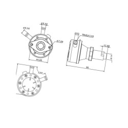 Pompa paliwa 45/34, pasuje do Kubota - 15263-52030 , M DF44-7 