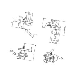 Pompa paliwa / , pasuje do Kubota - 1628552032