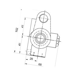Zawór krańcowy VFC-TS 1/2” NC VFCTS12NC Di Natale-Bertelli VFCTS12NC