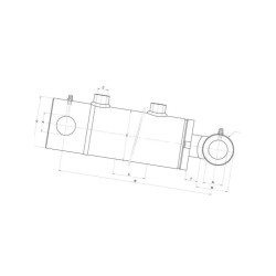 Siłownik dwustronnego działania typ D-ST, 25/40/400