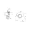 Ucho cylindra fi 60, plus 100mm Mac Power 8719607106894