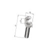 Ucho siłownika fi 45mm gwint zewnętrzny M42x3,0 R INA INA/FAG 4012802525229