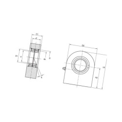 Ucho cylindra fi 45, plus 77mm Mac Power 4012802525519
