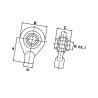Element kulisty spawany 25.7 KR dł.  55 mm