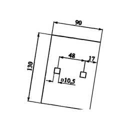 Zgarniak 90x3x130mm 3492001 Lemken 8716106985906