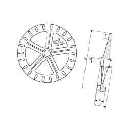 Pierścień Crosskill, prawy, 40 4239012 Lemken 4239012