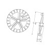 Pierścień Crosskill, prawy, 40 4239012 Lemken 4239012
