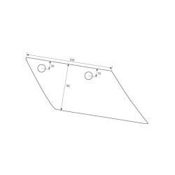 Lemiesz przedpłużka, prawy S15 3363712 Lemken 5071-3363712