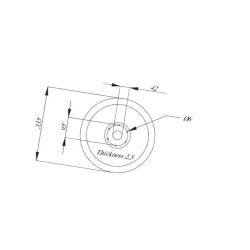Hassia 3490006 Talerz redlicy D335/43x2,5 oryg. Lemken