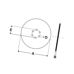 Talerz kroju pługa gładki 500x 3490029 Lemken 5071-3490029