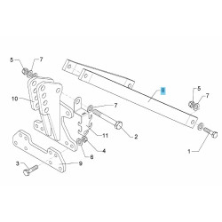 Podpora 70x22x961 2xD30,3 4403511 Lemken 4403511