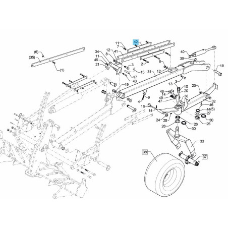 Podpora 80x15x840 3xD20,1 4500616 Lemken 4500616