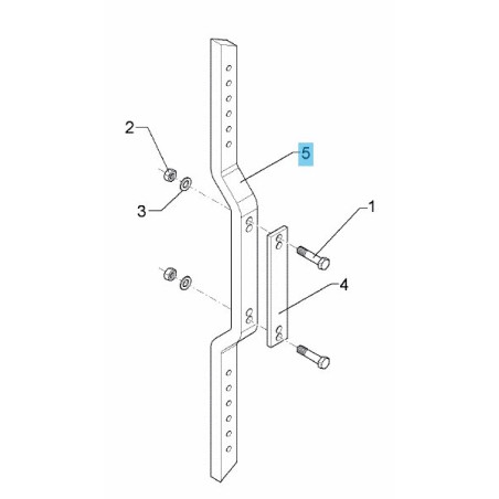 Podpora apl. nawozu 50x30x1149 4638659 Lemken 5071-4638659