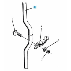 Słupica przedpłużka, D40, H650 4638575 Lemken 5071-4638575