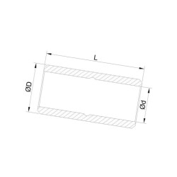 Tulejka ślizgowa 90x105x100