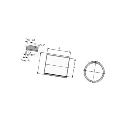 Tulejka ślizgowa 17x19x20 SKF 0731657185465