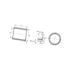 Tulejka ślizgowa 8x10x12 Permaglide 4028977656064