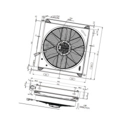 Chłodnica + wentylator 24V 1502C24 Battioni Pagani 8716106757053