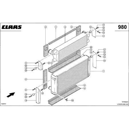 Chłodnica Claas 0007964412