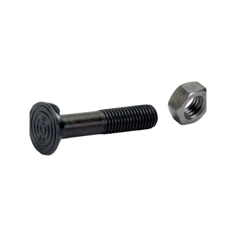 Śruba płużna 2-noskowa DIN11014, M14 x 70 mm kl. 8.8 z nakrętką