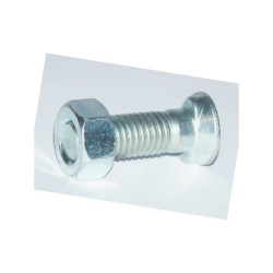 Śruba płużna 2-noskowa z łbem owalnym , M12 x 40 mm z nakrętką